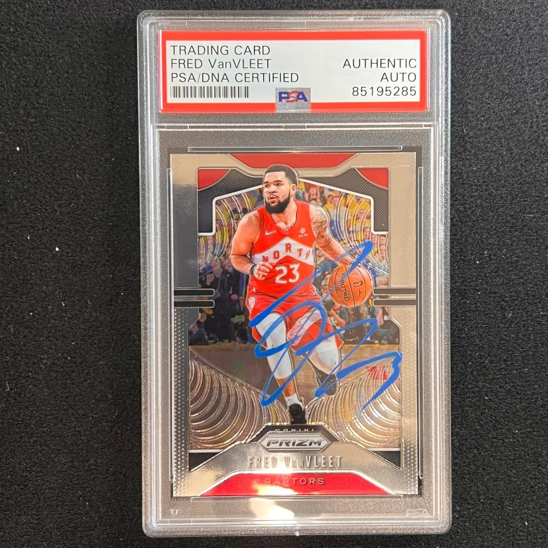 2019-20 Panini Prizm #157 Fred VanVleet Signed Card PSA Authenticated Raptors: 2019-20 Panini Prizm #157 Fred VanVleet Signed Card PSA Authenticated Raptors This 2019-20 Panini Prizm #157 card features the autograph of Fred VanVleet, a notable player for the Toronto Raptors. The
