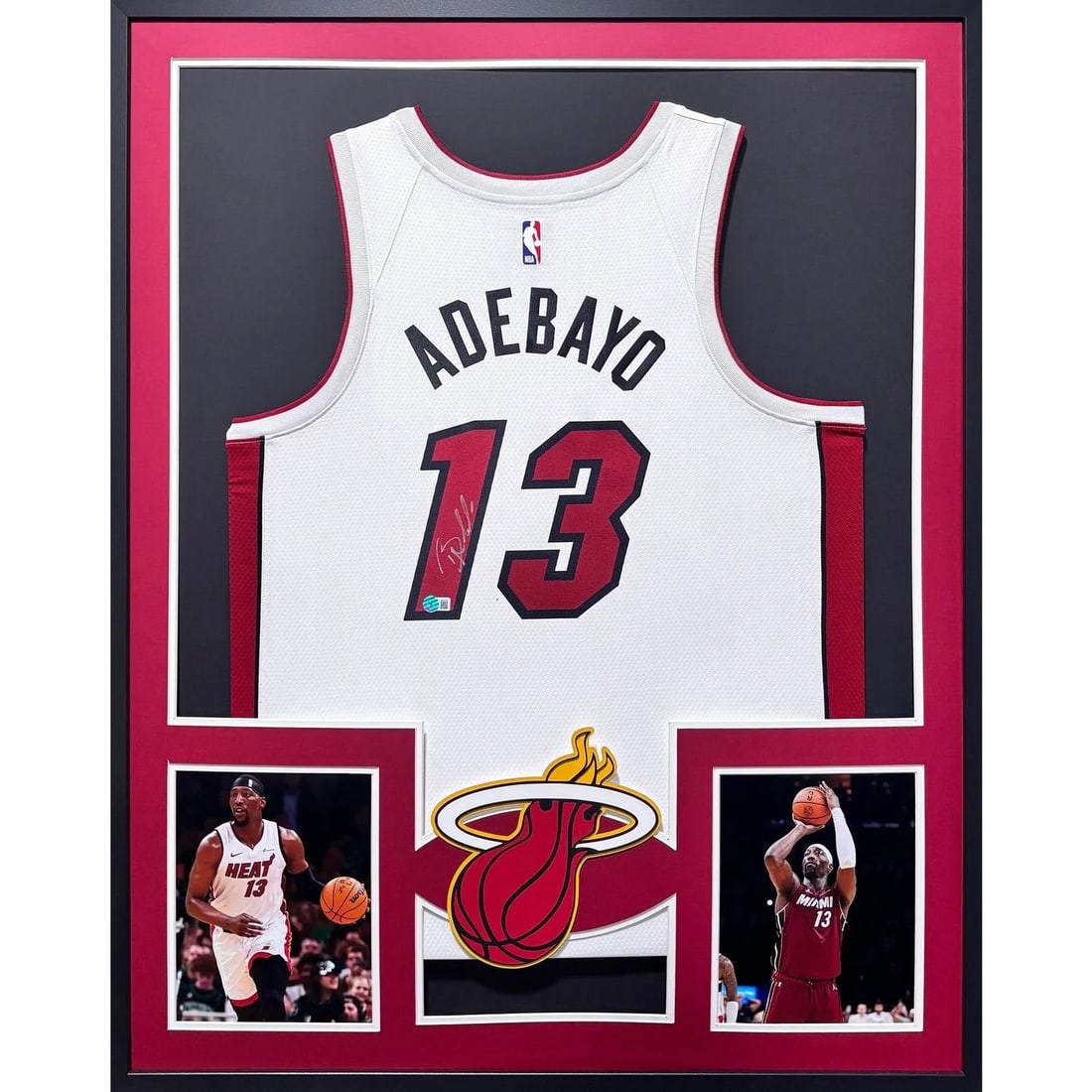 Beckett Authenticated Framed Bam Adebayo Miami Heat Jersey (1 of 2)