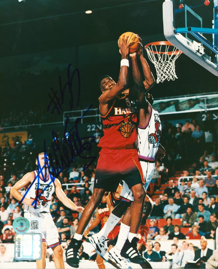 Dikembe Mutombo Signed 8x10 Atlanta Hawks Photo Beckett Authenticated (1 of 1)