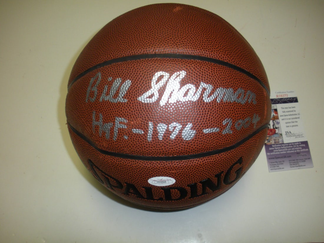 Signed Basketball Bill Sharman Boston Celtics JSA COA Hall of Fame 1976 (1 of 2)