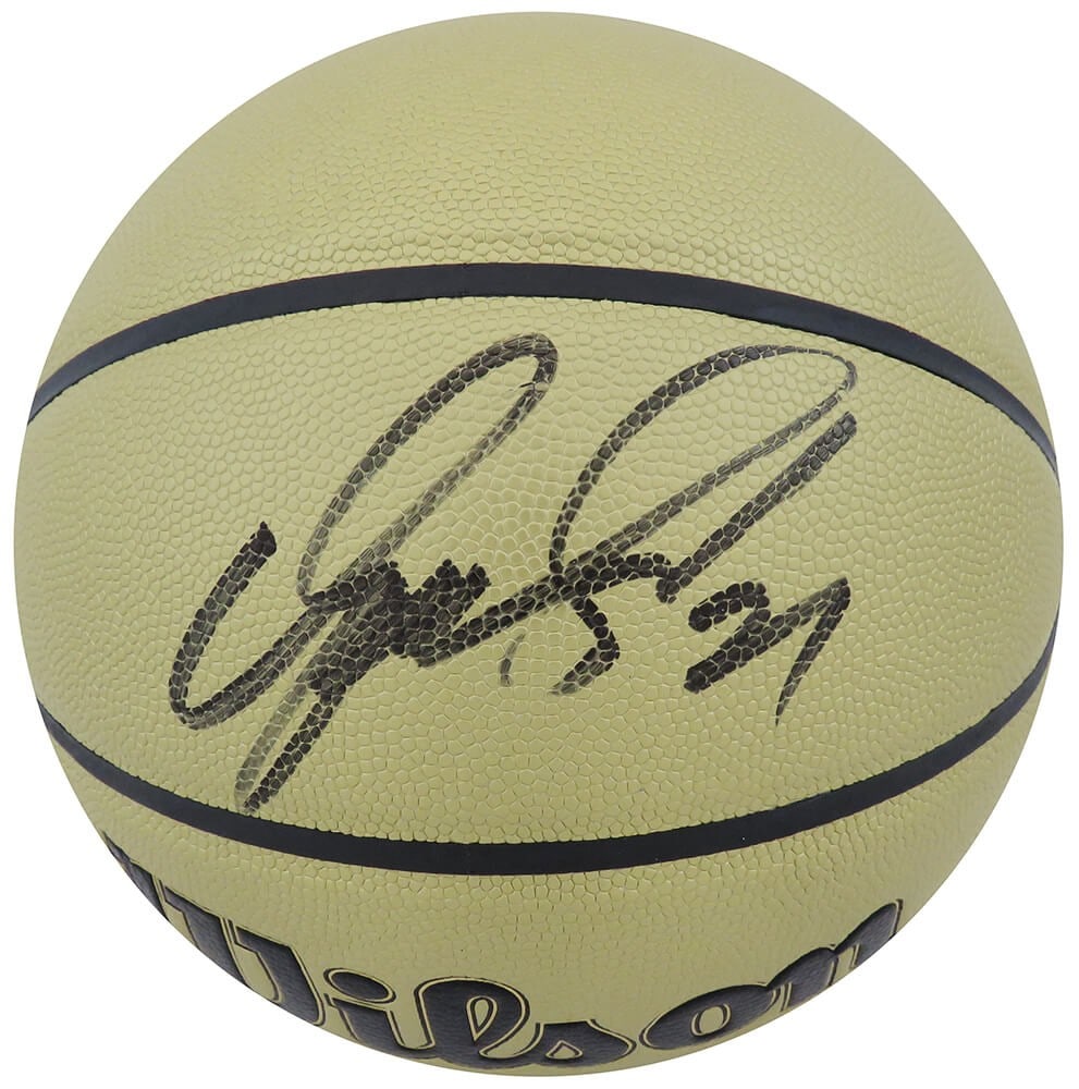 Dominique Wilkins Signed Wilson Gold NBA Basketball with COA: Dominique Wilkins Signed Wilson Gold NBA Basketball with COA This is a Dominique Wilkins signed Wilson Gold NBA basketball, a must-have for any basketball fan and collector. The ball features the lege