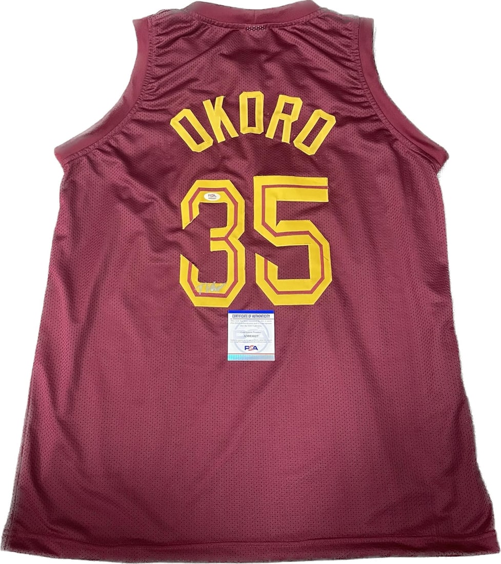 Isaac Okoro Autographed Jersey PSA/DNA Cleveland Cavaliers Collectible (1 of 2)