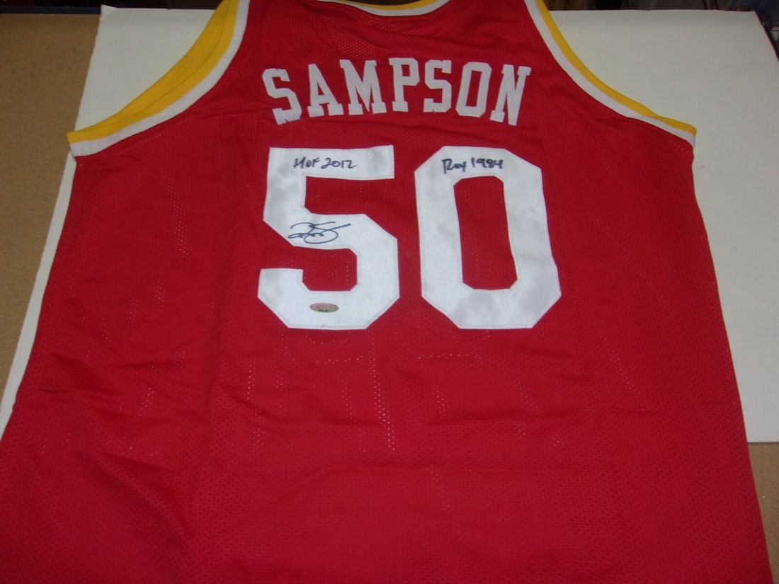 Signed Ralph Sampson Rockets jersey HOF 2012 Roy 1984: Signed Ralph Sampson Rockets jersey HOF 2012 Roy 1984 This is a pre-owned Houston Rockets basketball jersey signed by Ralph Sampson. The jersey features Sampson's name and number 50 on the back, with 