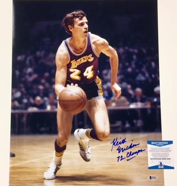 Keith Erickson Autographed Lakers 16x20 Photo BAS Witness 1972 Champions (1 of 2)