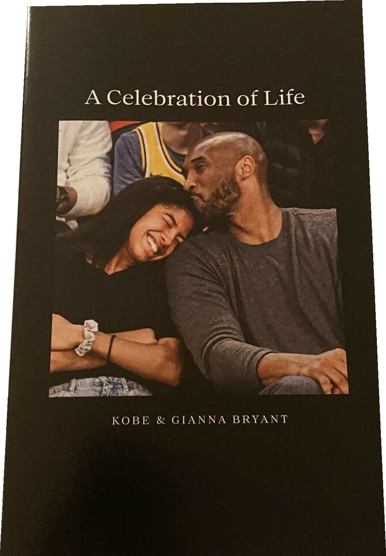 Kobe Bryant Memorial Authentic Booklet Los Angeles Lakers NBA 2020 (1 of 1)