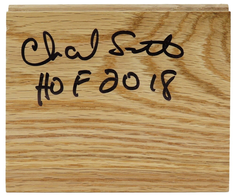 Charlie Scott Signed 5x6 Wood Floor Piece HOF 2018 with COA (1 of 1)