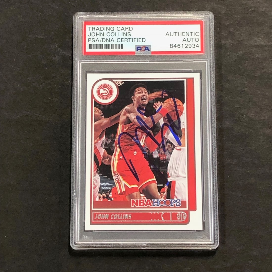 2021-22 NBA Hoops #178 John Collins Autographed Card PSA/DNA Hawks (1 of 2)