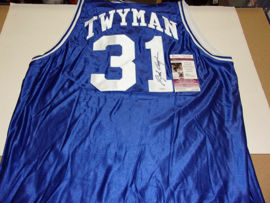 Jack Twyman Autographed Cincinnati Royals Jersey With JSA COA Hall Of Fame: Jack Twyman Autographed Cincinnati Royals Jersey With JSA COA Hall Of Fame This is a signed Cincinnati Royals jersey by Jack Twyman, a Hall of Famer and rare, deceased player. The jersey is an origina