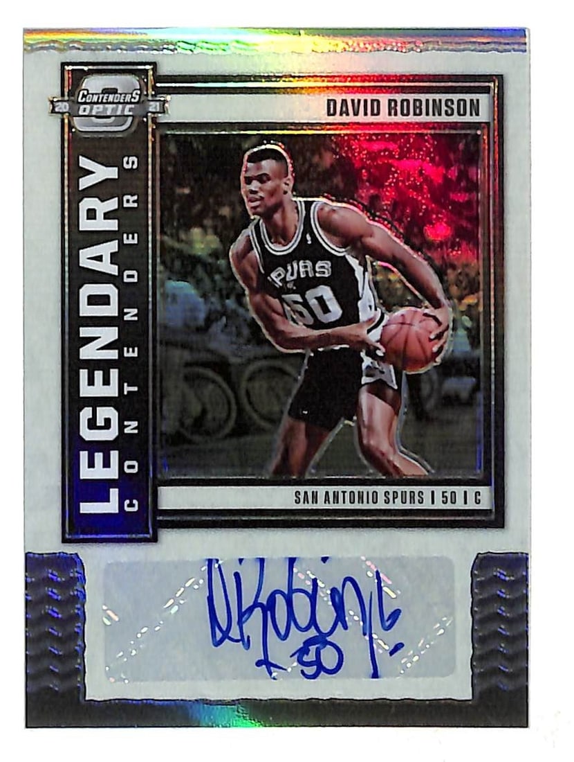 David Robinson 2020-21 Panini Contenders Optic Autographed Card /49 Spurs (1 of 2)
