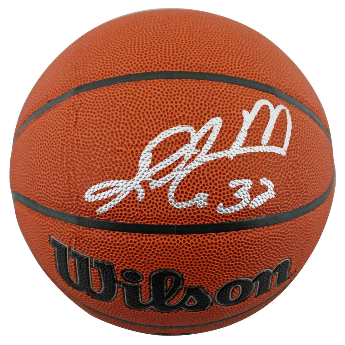 Karl Malone Autographed Wilson Basketball Utah Jazz BAS Witnessed: Karl Malone Autographed Wilson Basketball Utah Jazz BAS Witnessed This authentic Wilson basketball has been personally signed by Karl Malone, legendary player of the Utah Jazz. The basketball is desig