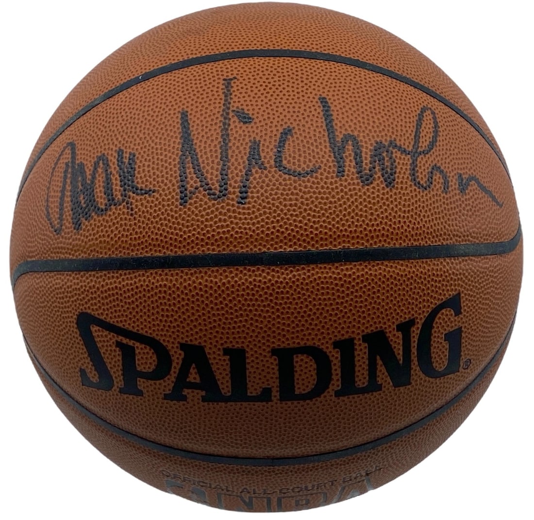 Jack Nicholson Signed Spalding NBA Basketball PSA DNA Certified Los Angeles Lakers (1 of 6)