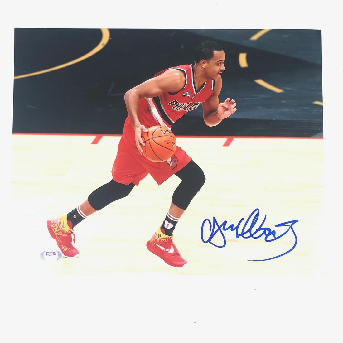 CJ McCollum Autographed 11x14 Photo PSA/DNA Portland Trailblazers (1 of 3)