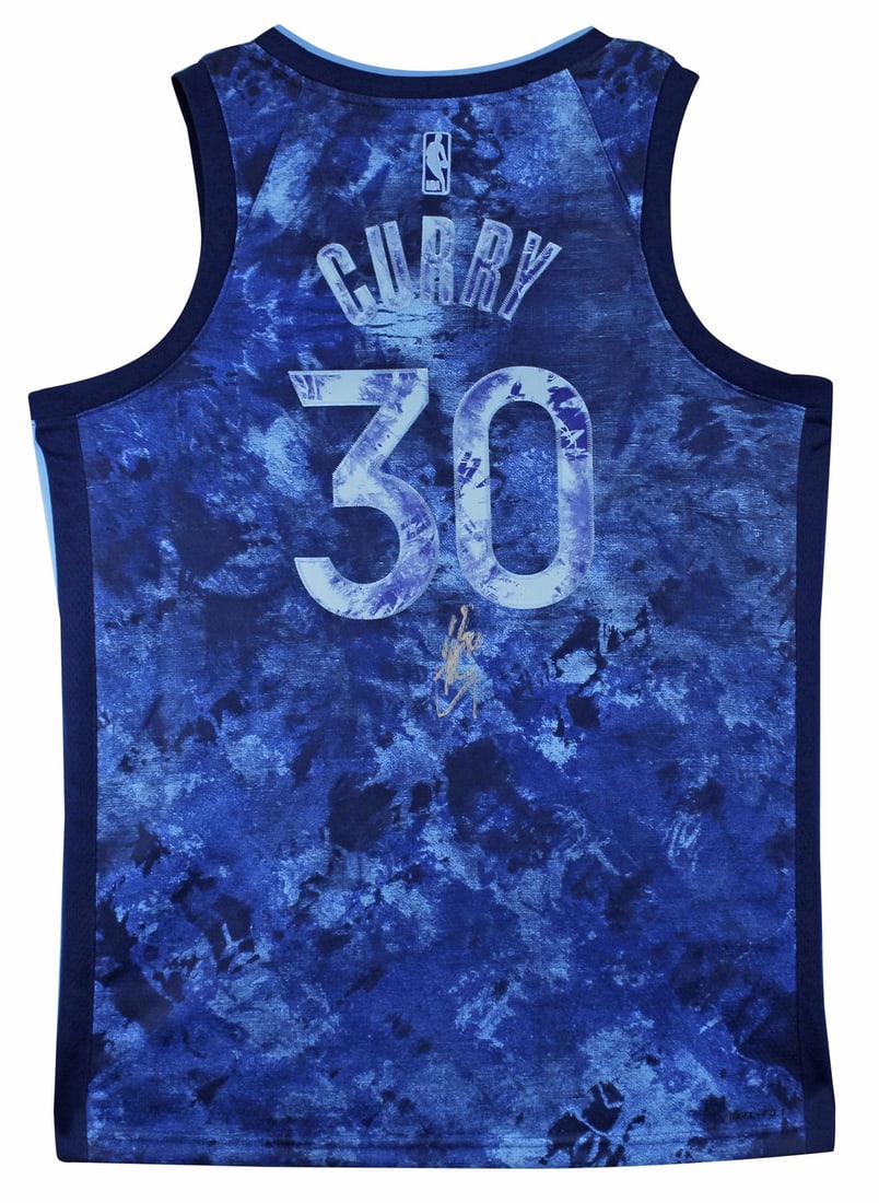 Stephen Curry Signed Blue Nike Creators Jersey BAS Authenticated: Stephen Curry Signed Blue Nike Creators Jersey BAS Authenticated This autographed blue Select Creators in The Paint Nike jersey has been personally signed by Stephen Curry, the star player of the Gold