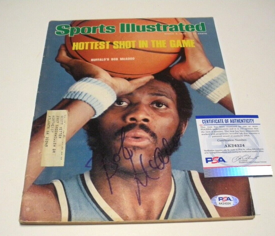 Signed Sports Illustrated Magazine Bob McAdoo PSA DNA Authenticated (1 of 1)