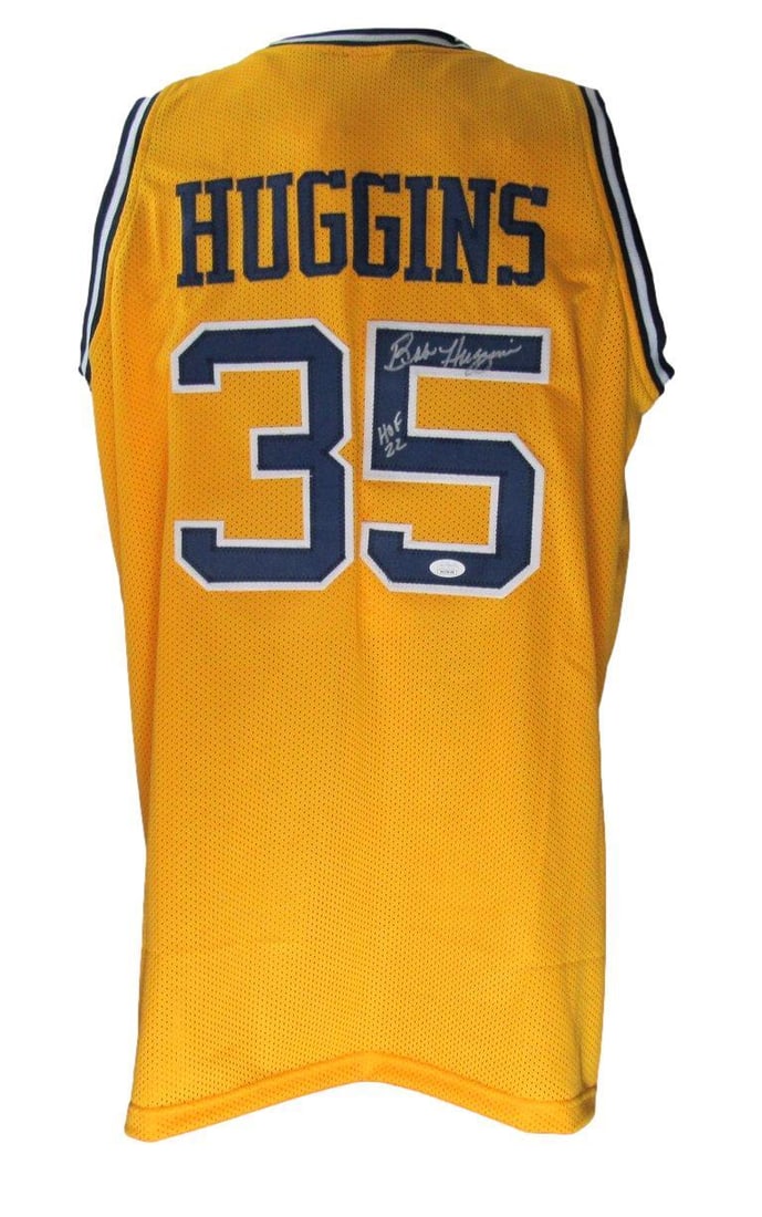 Bob Huggins Autographed Gold Jersey West Virginia HOF 22 JSA Certified (1 of 5)