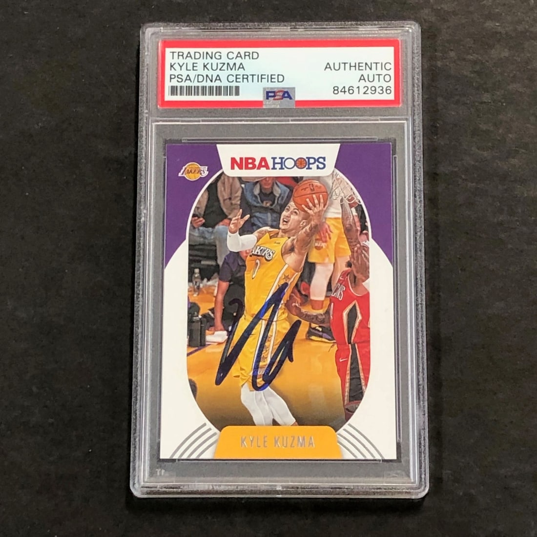 2020 NBA Hoops #23 Kyle Kuzma Autographed Card PSA/DNA Certified (1 of 2)