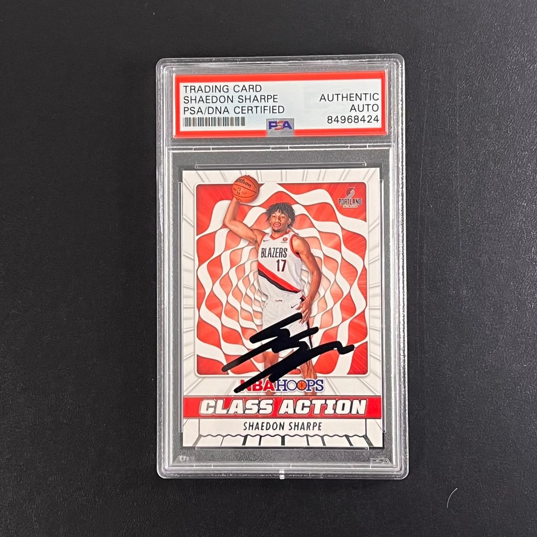 2022-23 Panini Hoops #7 Shaedon Sharpe Signed Rookie Card PSA Slabbed (1 of 2)