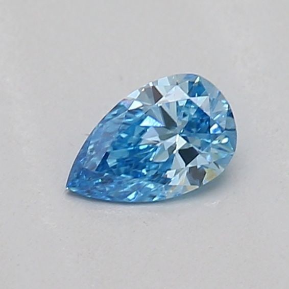 Loose Diamond - PEAR 0.15ct Fancy Vivid Blue SI1: Loose Diamond - PEAR 0.15ct Fancy Vivid Blue SI1 Source: This is a real non-mined Diamond that has been grown in a lab Shape: PEAR Carats: 0.15 Color: Fancy Vivid Blue Certification: IGI Additional im