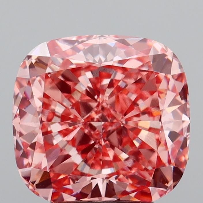 Loose Diamond - CUSHION MODIFIED 3.03ct Fancy Vivid Pink VS1: Loose Diamond - CUSHION MODIFIED 3.03ct Fancy Vivid Pink VS1 Source: This is a real non-mined Diamond that has been grown in a lab Shape: CUSHION MODIFIED Carats: 3.03 Color: Fancy Vivid Pink Certific