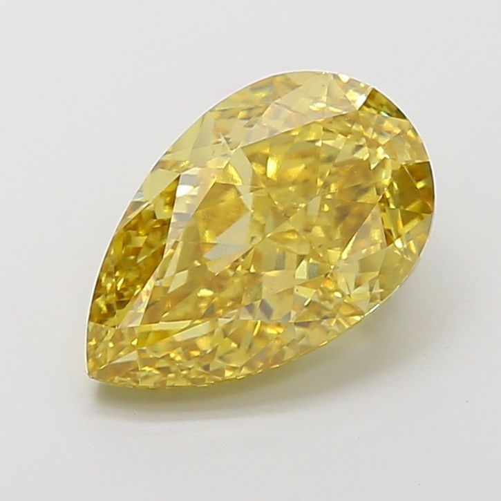 Loose Diamond - PEAR 5.31ct Fancy Vivid Yellow VS1: Loose Diamond - PEAR 5.31ct Fancy Vivid Yellow VS1 Source: This is a real non-mined Diamond that has been grown in a lab Shape: PEAR Carats: 5.31 Color: Fancy Vivid Yellow Certification: IGI Video: