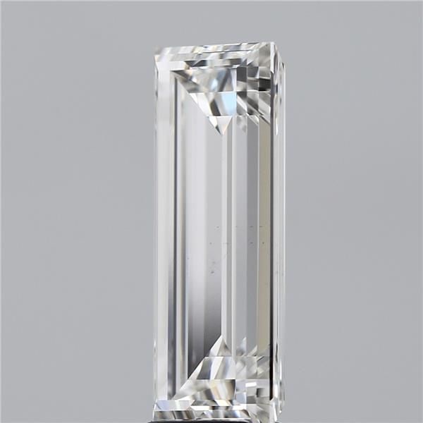 Loose Diamond - BAGUETTE 5.18ct F VS1: Loose Diamond - BAGUETTE 5.18ct F VS1 Source: This is a real non-mined Diamond that has been grown in a lab Shape: BAGUETTE Carats: 5.18 Color: F Clarity: VS1 Certification: IGI Video: