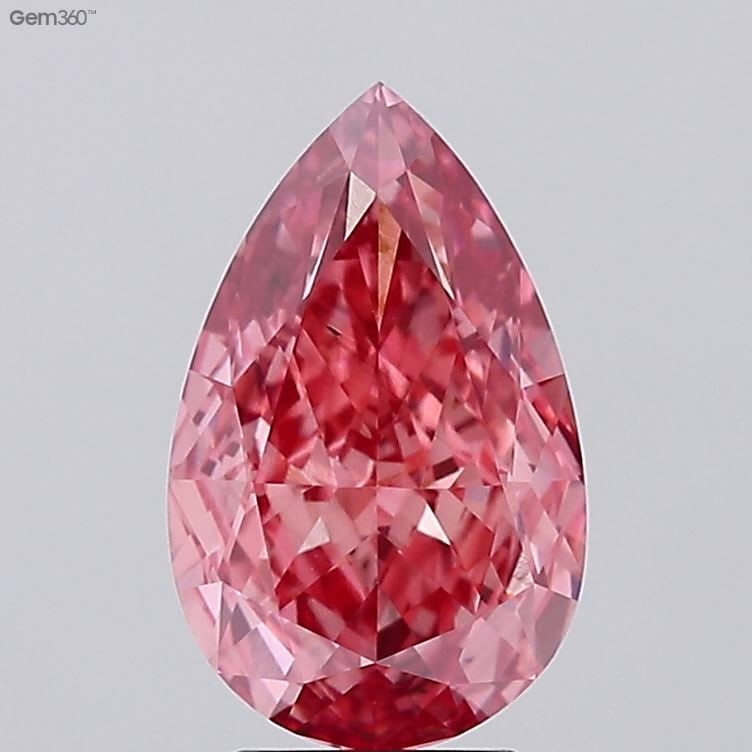 Loose Diamond - PEAR 4.1ct Fancy Vivid Pink SI1: Loose Diamond - PEAR 4.1ct Fancy Vivid Pink SI1 Source: This is a real non-mined Diamond that has been grown in a lab Shape: PEAR Carats: 4.1 Color: Fancy Vivid Pink Certification: IGI Video: