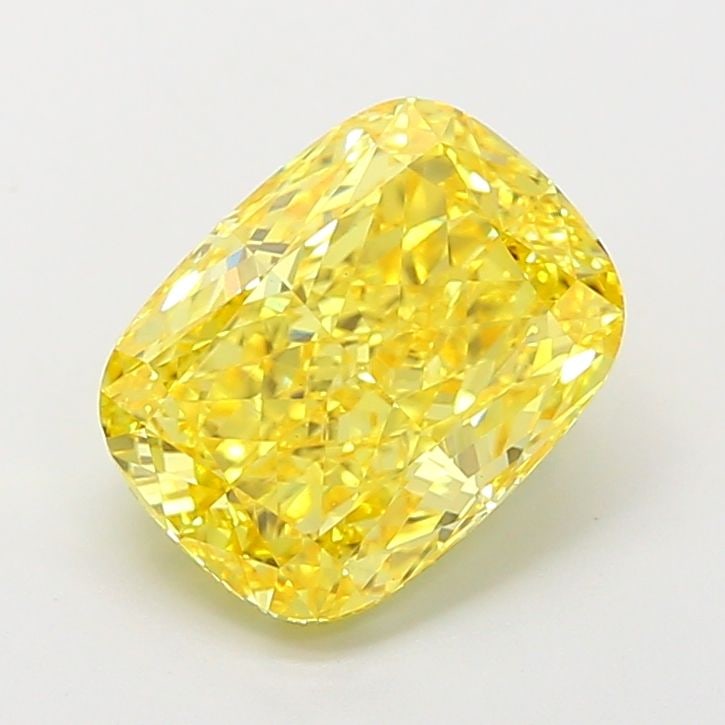 Loose Diamond - CUSHION MODIFIED 3.55ct Fancy Vivid Yellow VS1: Loose Diamond - CUSHION MODIFIED 3.55ct Fancy Vivid Yellow VS1 Source: This is a real non-mined Diamond that has been grown in a lab Shape: CUSHION MODIFIED Carats: 3.55 Color: Fancy Vivid Yellow Cert