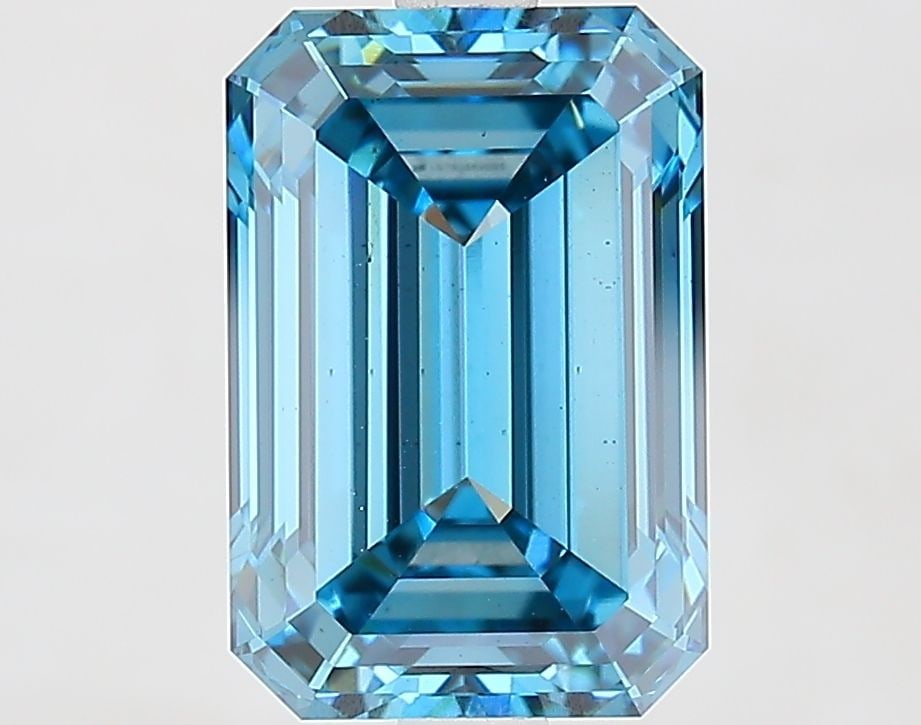 Loose Diamond - EMERALD 3.61ct Fancy Vivid Blue VS2 (1 of 1)