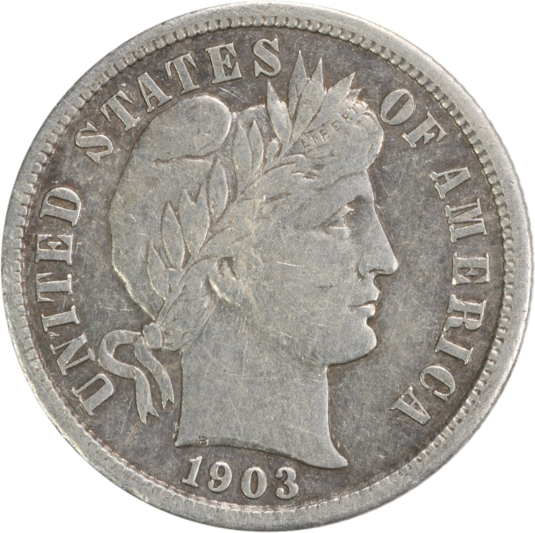 1903-S Barber Silver Dime EF Uncertified 10C San Francisco Mint: 1903-S Barber Silver Dime EF Uncertified 10C San Francisco Mint This 1903-S Barber Silver Dime is a remarkable piece of numismatic history. Struck in San Francisco, this coin is part of the Barber ser