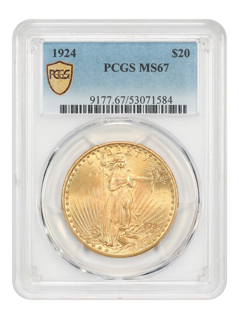 1924 Saint-Gaudens Double Eagle $20 PCGS MS67 (1 of 5)