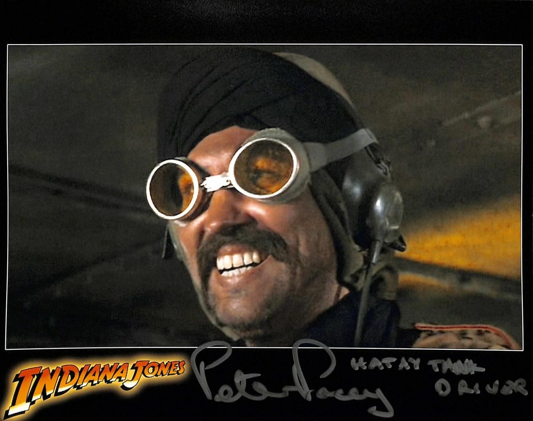 Beckett Authenticated Peter Pacey Indiana Jones 8x10 Photo Signed Hatay Tank Driver (1 of 1)