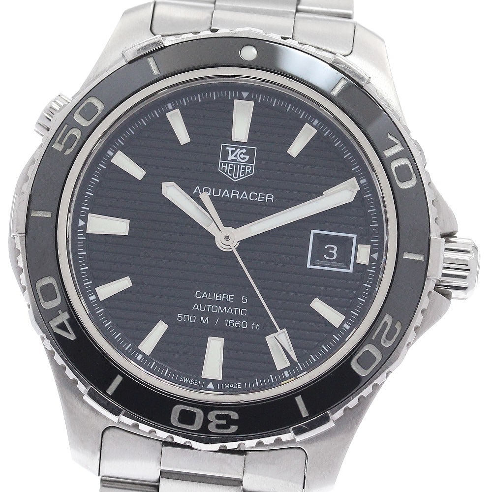TAG Heuer Aquaracer Caliber 5 Date Mens Wristwatch WAK2110.BA0830 (1 of 6)