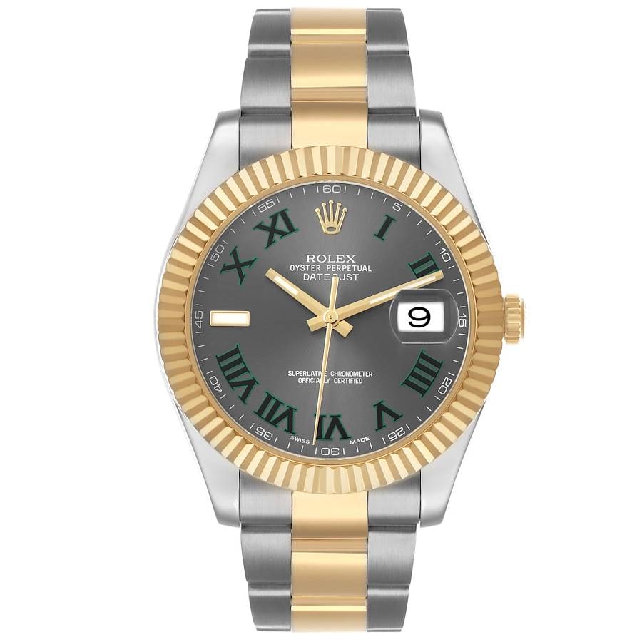 Rolex Datejust 116333 Wimbledon Dial Oyster Bracelet (1 of 6)
