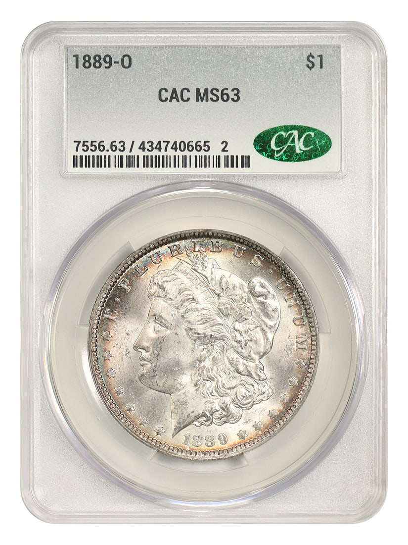 1889 O Morgan Dollar $1 CACG MS63 New Orleans Mint (1 of 4)