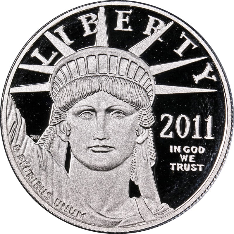 2011 W Platinum Eagle $100 Proof Coin OGP COA (1 of 4)
