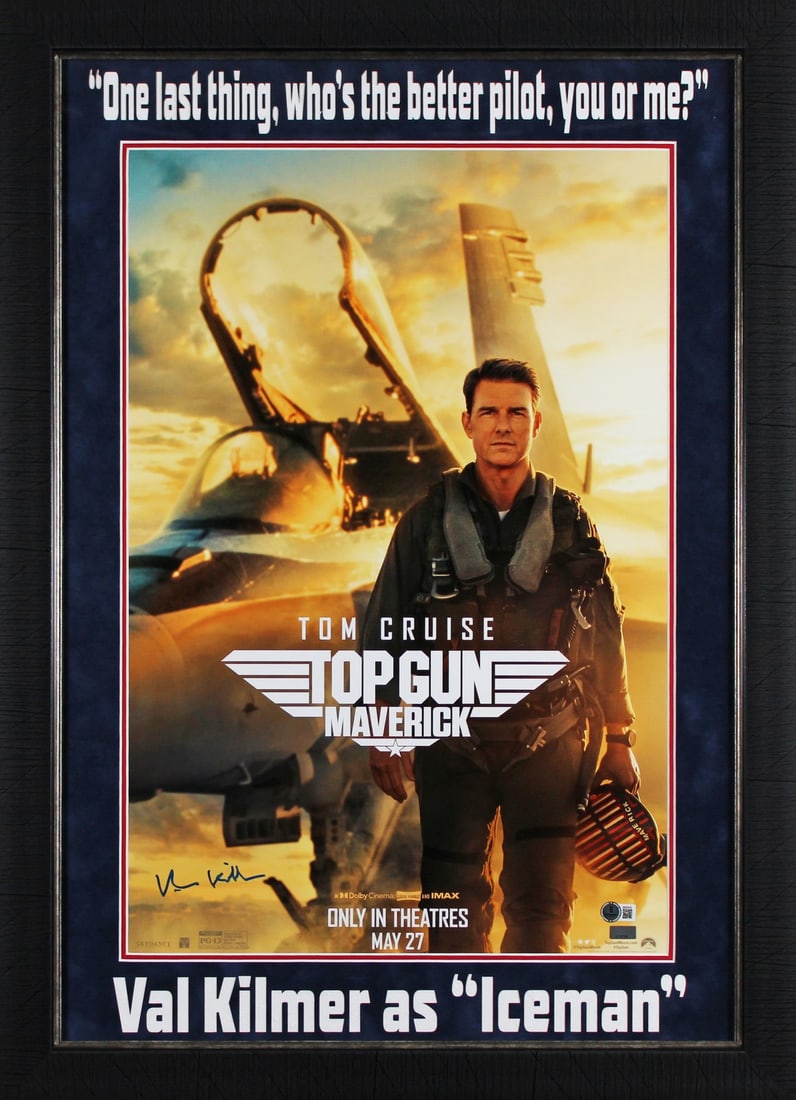 Val Kilmer Signed Top Gun Maverick 16x24 Photo Beckett Authentic (1 of 1)