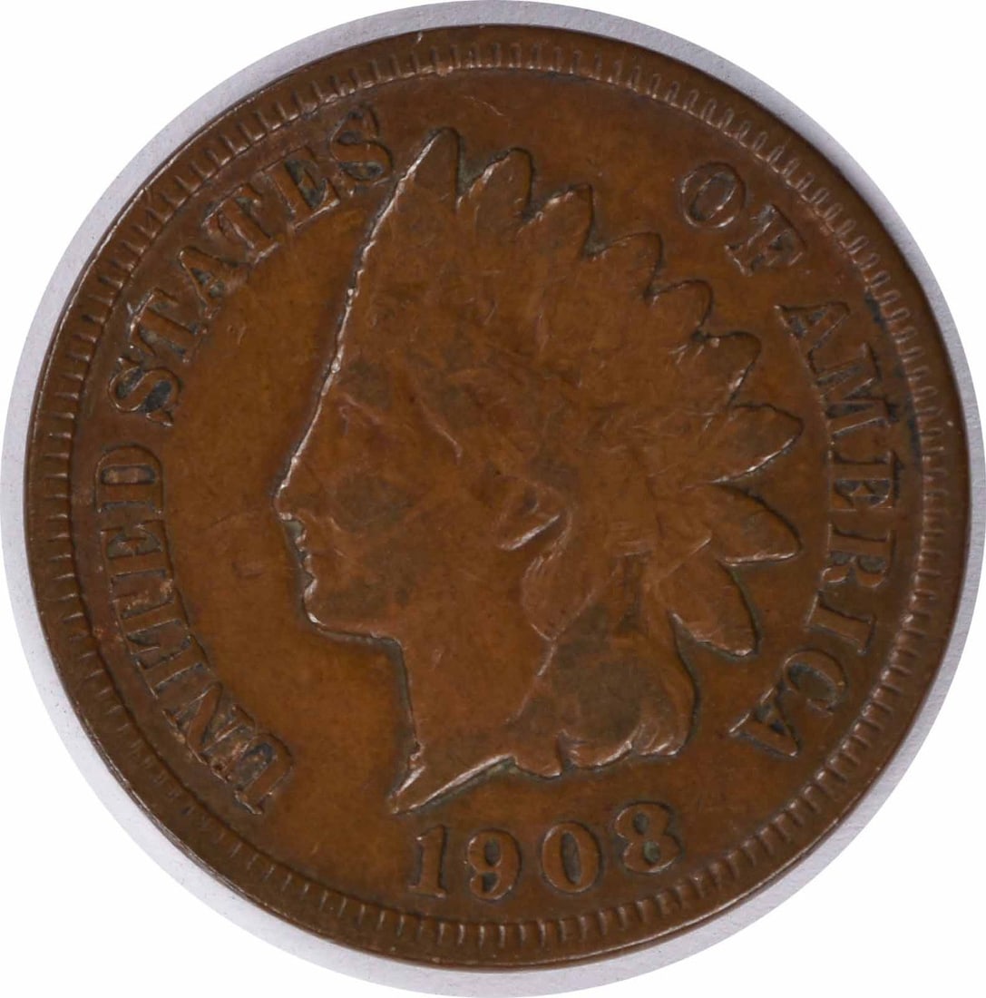 1908 S Indian Head Copper Small Cent VG (1 of 2)