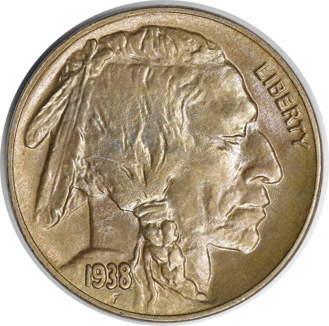 1938-D Buffalo Nickel OMM 1 Choice BU Uncertified 5C (1 of 2)