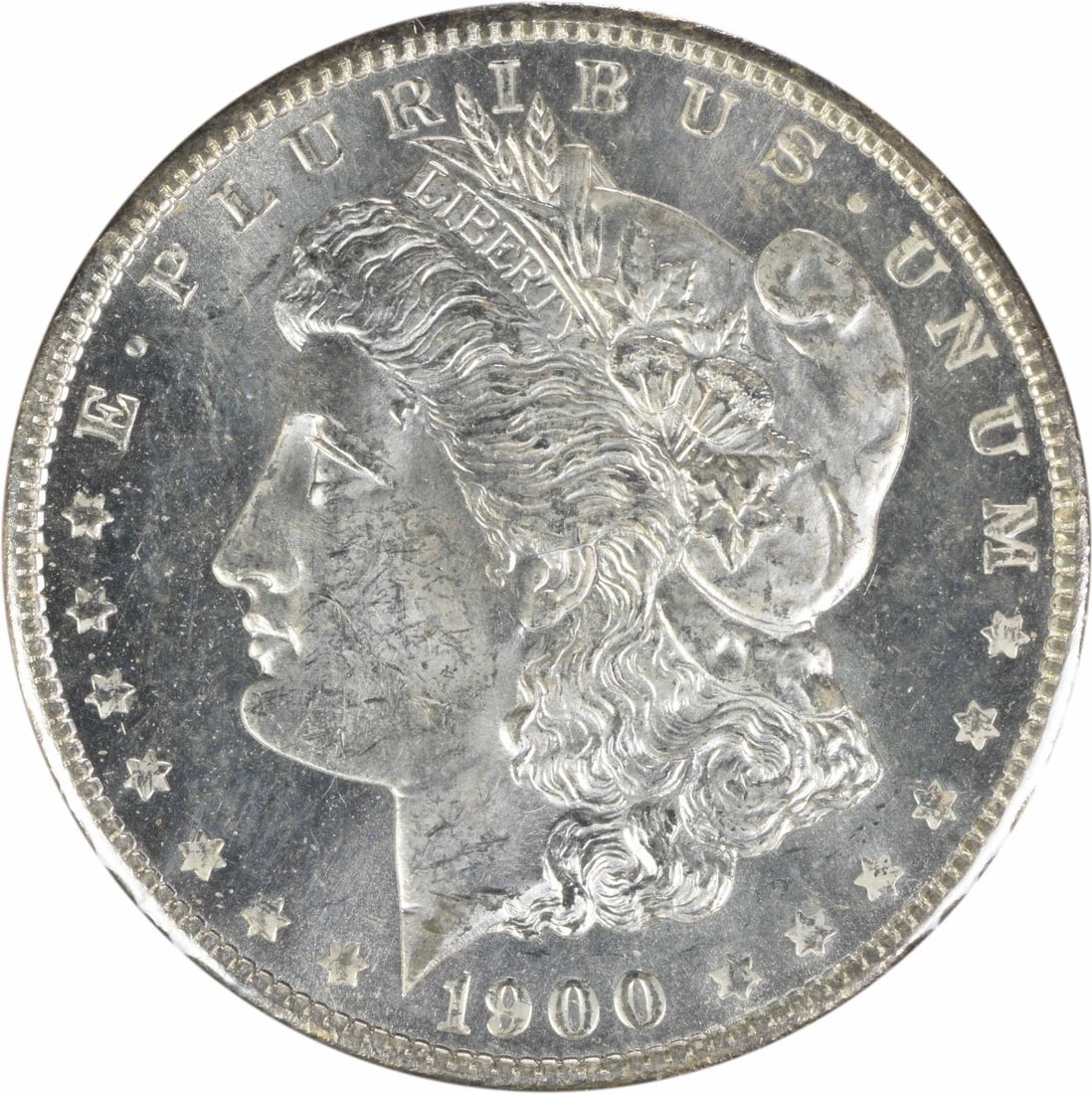 Uncirculated 1900-O Morgan Silver Dollar VAM 15 Doubled Stars Choice BU: Uncirculated 1900-O Morgan Silver Dollar VAM 15 Doubled Stars Choice BU This is a 1900-O Morgan Silver Dollar, featuring the VAM 15 variety with doubled stars. The coin is uncirculated and graded as C