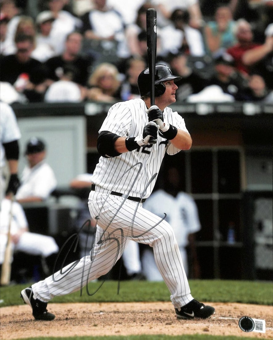 Beckett Authenticated A.J. Pierzynski Chicago White Sox 11x14 Signed Photo: Beckett Authenticated A.J. Pierzynski Chicago White Sox 11x14 Signed Photo This professionally signed 11x14 photograph features former MLB catcher A.J. Pierzynski of the Chicago White Sox. Authenticat
