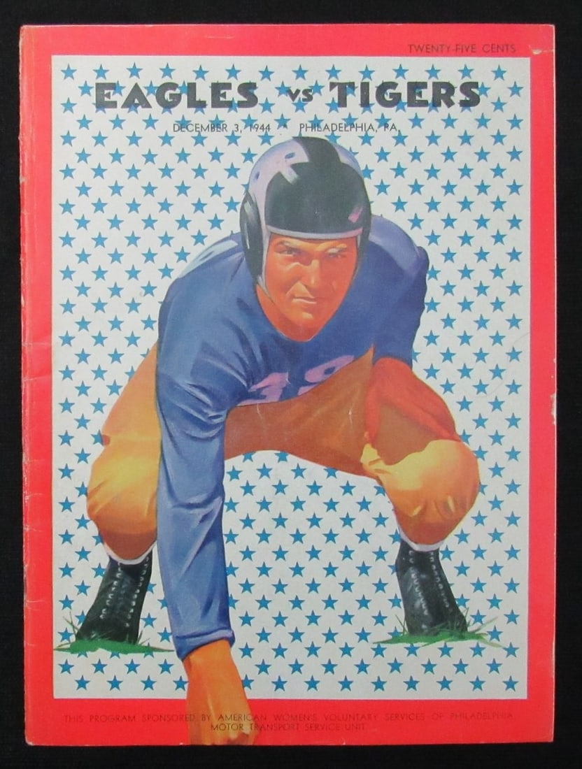 Original 1944 NFL Program Eagles vs Brooklyn Tigers December 3 (1 of 4)