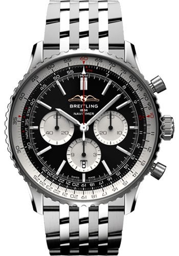 Breitling AB0137211B1A1 Navitimer B01 Chronograph Mens Bracelet Watch Card (1 of 7)