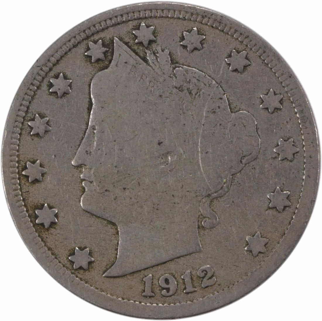 1912-S Liberty Nickel F Uncertified San Francisco Mint Charles E Barber Design: 1912-S Liberty Nickel F Uncertified San Francisco Mint Charles E Barber Design This 1912-S Liberty Nickel is a classic piece of American numismatics. Struck in San Francisco, this coin features the ic