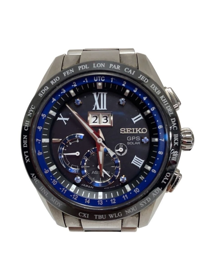 Seiko Astron 5th Anniversary Men's Wristwatch 8X42-0AA0-3: Seiko Astron 5th Anniversary Men's Wristwatch 8X42-0AA0-3 This Seiko Astron 5th Anniversary Model 8X42-0AA0-3 men's wristwatch is a pre-owned timepiece from Japan. It features a round case with a 4 cm