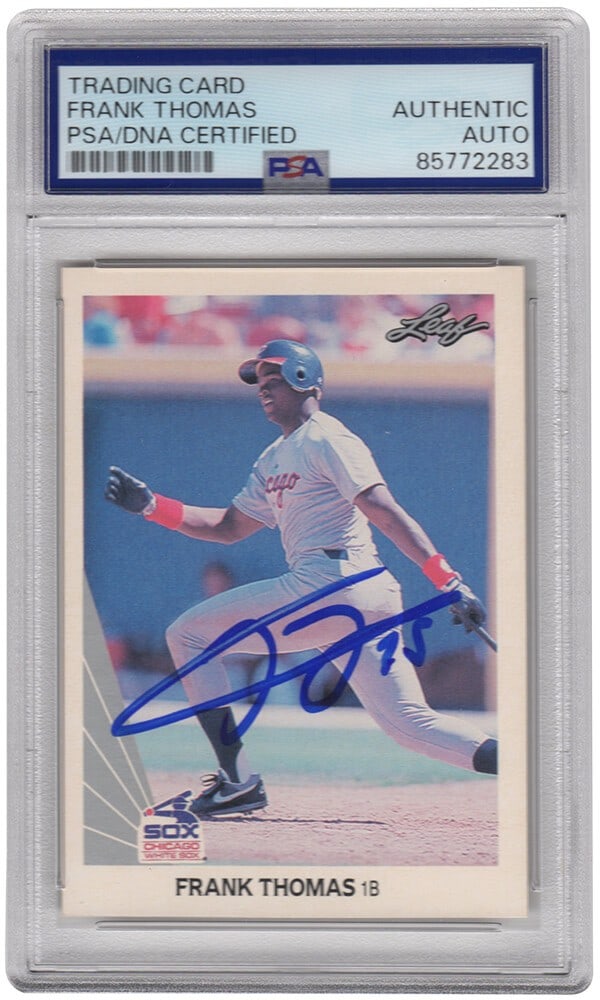 PSA DNA Encapsulated Frank Thomas 1990 Leaf White Sox Rookie Card #300 (1 of 2)