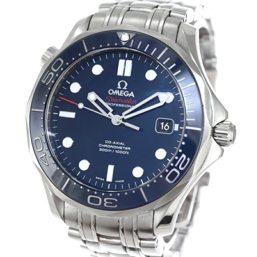 Men's OMEGA Seamaster 300M Diver Wristwatch 212.30.41: Men's OMEGA Seamaster 300M Diver Wristwatch 212.30.41 This OMEGA Seamaster Diver 300M 212.30.41 is a men's Swiss wristwatch. It is a pre-owned timepiece, offering the quality and precision associated 