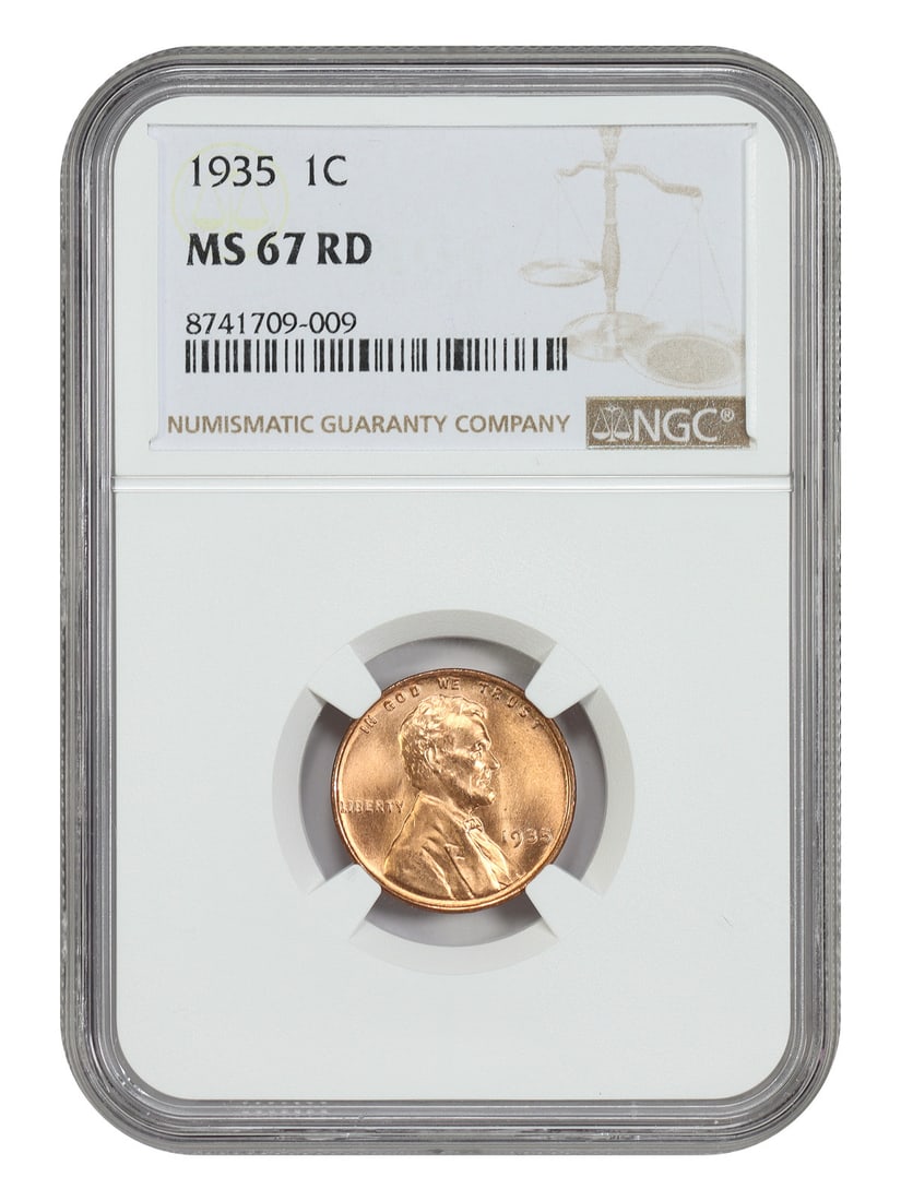 1935 Lincoln Wheat Reverse Cent NGC MS67RD (1 of 4)
