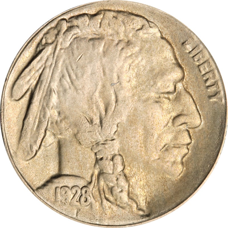 1928-S Buffalo Nickel Uncertified Nice Unc San Francisco Mint: 1928-S Buffalo Nickel Uncertified Nice Unc San Francisco Mint This 1928-S Buffalo Nickel is an uncirculated coin featuring attractive eye appeal, strong luster, and a well-defined strike. The coin dis