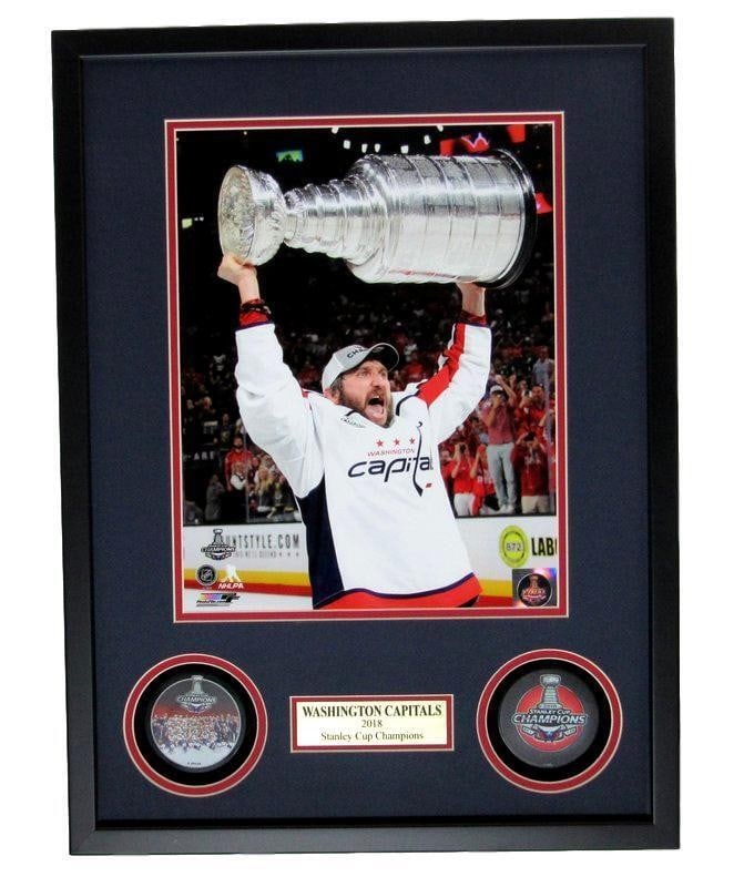 Washington Capitals 2018 Stanley Cup Champs Dual Puck Shadowbox (1 of 2)