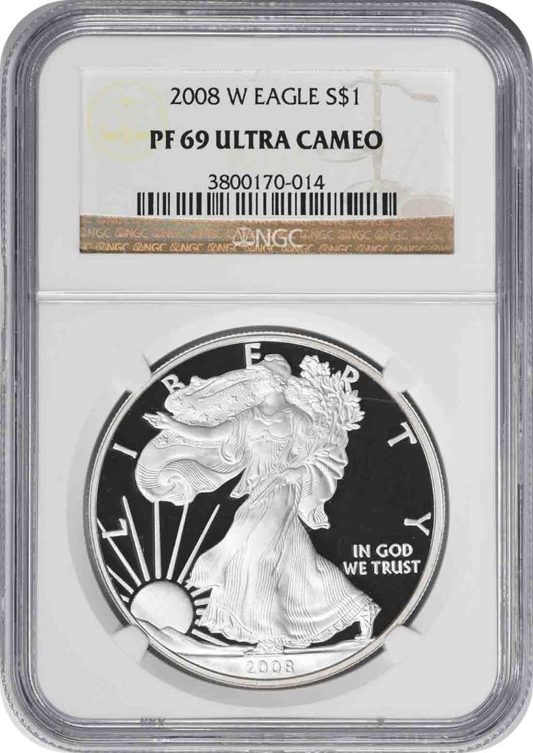 2008 W 1 oz Proof American Eagle NGC PF69UCAM (1 of 2)
